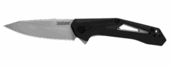 Kershaw Airlock Liner Lock Assist Knife Black GFN Handle Plain Bead Blast Blade 1385