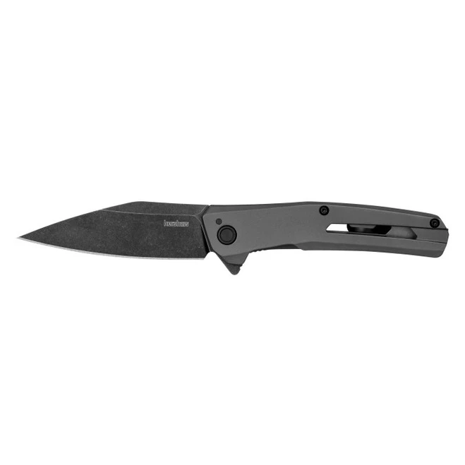 Kershaw Flyby Folding Knife Gray PVD Handle D2 Wharncliffe Plain Edge 1404 1 Kershaw Flyby Folding Knife Gray PVD Handle D2 Wharncliffe Plain Edge 1404