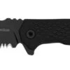 Kershaw Conduit Black Glass-Filled Nylon Folding Knife Black 8Cr13MoV Serrated Blade 1407ST