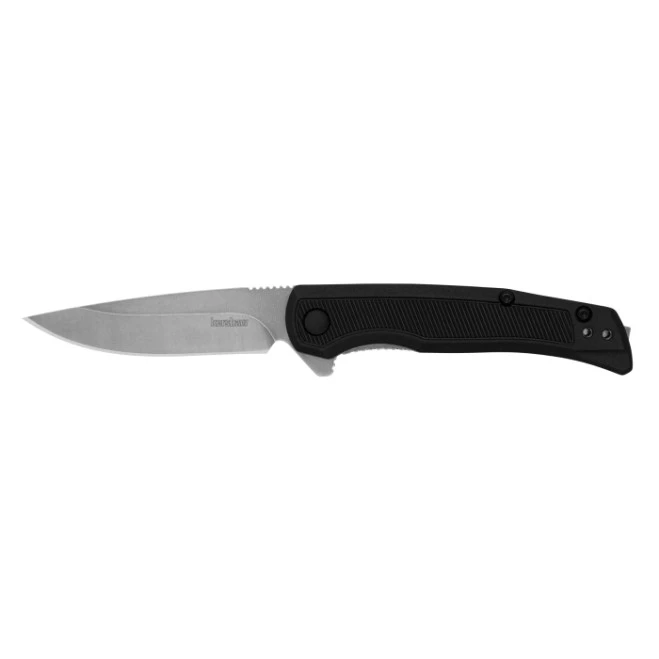 Kershaw Outfield Folding Knife Stonewashed 4Cr14 Blade Black Nylon Handle 1428 1 Kershaw Outfield Folding Knife Stonewashed 4Cr14 Blade Black Nylon Handle 1428