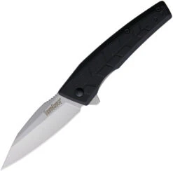 Discontinued Kershaw Rhetoric A/O Knife Black GFN Handle Plain Edge Bead Blast Blade 1342