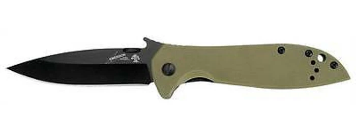 Kershaw Emerson CQC-4K Brown Handle Drop Point Blade Knife W/ Wave 6054BRNBLK 2 Kershaw Emerson CQC-4K Brown Handle Drop Point Blade Knife W/ Wave 6054BRNBLK - Image 2