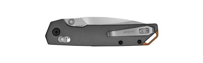 (Slightly Bent Tip) Open Box / Return Kershaw Iridium Folding Knife Gray Aluminum Handle D2 Spear Point Plain Edge KS2038 2 (Slightly Bent Tip) Open Box / Return Kershaw Iridium Folding Knife Gray Aluminum Handle D2 Spear Point Plain Edge KS2038 - Image 2