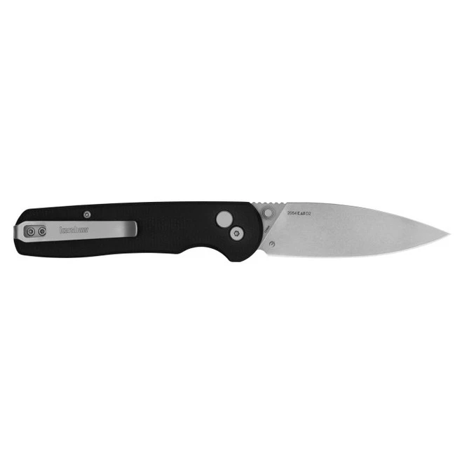 (Blemish On Blade) Open Box / Return Kershaw Remnant D2 Stonewashed Black Micarta Folding Knife 2054 2 (Blemish On Blade) Open Box / Return Kershaw Remnant D2 Stonewashed Black Micarta Folding Knife 2054 - Image 2