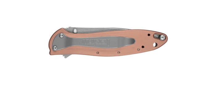 Kershaw Leek Assisted Knife Copper Handle CPM 154 Stonewash Plain Edge 1660CU 2 Kershaw Leek Assisted Knife Copper Handle CPM 154 Stonewash Plain Edge 1660CU - Image 2