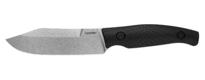 Kershaw Camp 5 Fixed Blade Knife Black GFN Handle Plain Stonewash D2 Blade 1083 1 Kershaw Camp 5 Fixed Blade Knife Black GFN Handle Plain Stonewash D2 Blade 1083