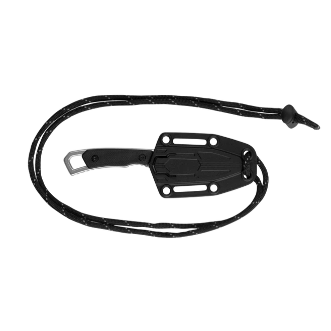 Kershaw Brace Fixed Blade Knife Black/Silver Stainless Steel Handle Drop Point Plain Edge KS2085 2 Kershaw Brace Fixed Blade Knife Black/Silver Stainless Steel Handle Drop Point Plain Edge KS2085 - Image 2