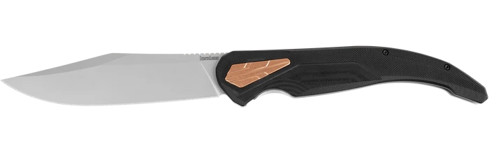 Kershaw Strata XL Folding Knife Black G10 Handle D2 Clip Point Plain Edge 2077 1 Kershaw Strata XL Folding Knife Black G10 Handle D2 Clip Point Plain Edge 2077