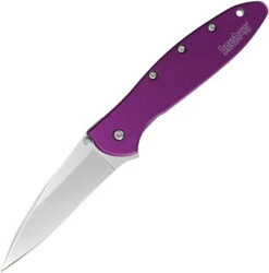Kershaw K.O. Leek Assisted Open Knife Plain Edge Purple Aluminum Handle 1660PUR 5 Kershaw K.O. Leek Assisted Open Knife Plain Edge Purple Aluminum Handle 1660PUR -Grind worx 378d536b 48e2 4108 84c2 fee66ab8d09f 40243.1568217269
