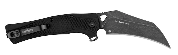 Kershaw Dawnstar Folding Knife Black GFN Handle 8Cr13MoV Hawkbill Plain Black Blade KS1423 2 Kershaw Dawnstar Folding Knife Black GFN Handle 8Cr13MoV Hawkbill Plain Black Blade KS1423 - Image 2