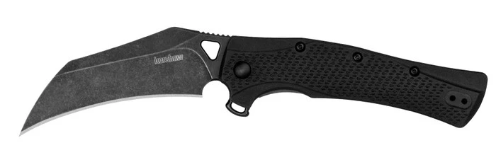 Kershaw Dawnstar Folding Knife Black GFN Handle 8Cr13MoV Hawkbill Plain Black Blade KS1423 3 Kershaw Dawnstar Folding Knife Black GFN Handle 8Cr13MoV Hawkbill Plain Black Blade KS1423 - Image 3