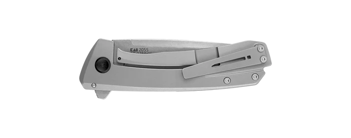 Kershaw Comeback Frame Lock Flipper Knife Stainless Handle Plain SW Blade 2055 2 Kershaw Comeback Frame Lock Flipper Knife Stainless Handle Plain SW Blade 2055 - Image 2
