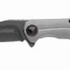 Discontinued Kershaw Believer Assisted Frame Lock Knife Stainless Handle Plain Gray PVD Coated Blade 2070