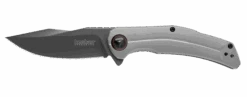 Discontinued Kershaw Believer Assisted Frame Lock Knife Stainless Handle Plain Gray PVD Coated Blade 2070