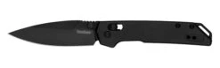 Kershaw Mini Iridium Folding Knife Black Handle D2 Spear Point Plain Black Blade 2051BLK -Grind worx 51 42348.1730842641