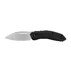 Discontinued Kershaw Turismo Folding Knife Black Stainless Steel Handle D2 Plain Edge KS5505