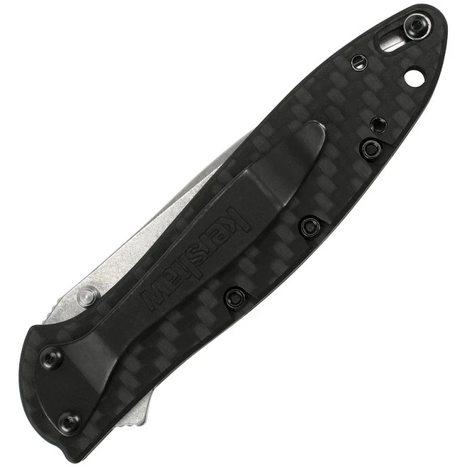 Kershaw Leek Carbon Fiber Handle 154CM Assisted Opening Pocket Knife 1660CF 2 Kershaw Leek Carbon Fiber Handle 154CM Assisted Opening Pocket Knife 1660CF - Image 2