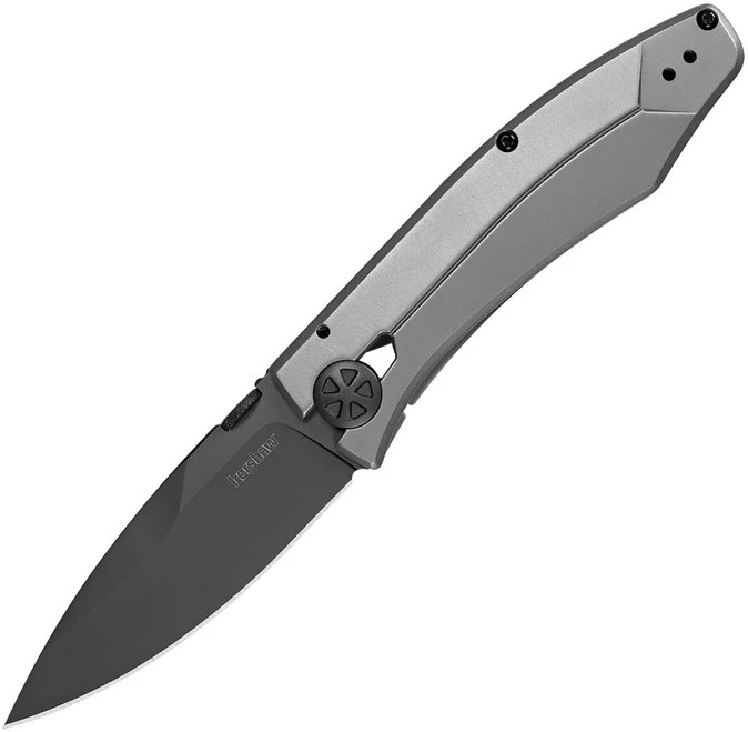 Kershaw Inuendo Frame Lock Knife Gray Stainless Handle Plain Black Blade 3440 1 Kershaw Inuendo Frame Lock Knife Gray Stainless Handle Plain Black Blade 3440