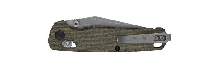 Kershaw Bel Air Clip Point Folding Knife Tan Micarta Working Finish CPM MagnaCut 6106 3 Kershaw Bel Air Clip Point Folding Knife Tan Micarta Working Finish CPM MagnaCut 6106 - Image 3