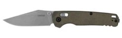Kershaw Bel Air Clip Point Folding Knife Tan Micarta Working Finish CPM MagnaCut 6106