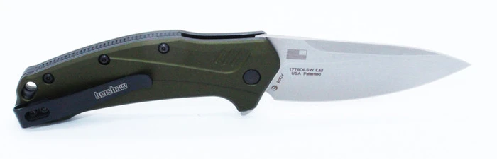 Kershaw Link Liner Lock Knife OD Green Aluminum Handle Plain 20CV Blade 1776OLSW 2 Kershaw Link Liner Lock Knife OD Green Aluminum Handle Plain 20CV Blade 1776OLSW - Image 2