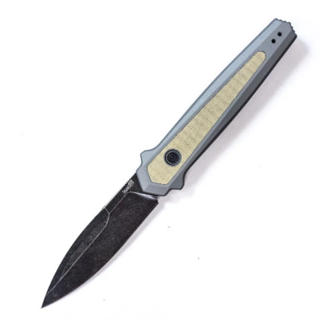 Kershaw Launch 15 Auto Knife Gray Aluminum Handle CPM MagnaCut Spear Point Plain Edge 7950GRY 2 Kershaw Launch 15 Auto Knife Gray Aluminum Handle CPM MagnaCut Spear Point Plain Edge 7950GRY - Image 2