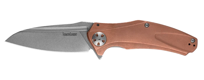 Discontinued Kershaw Natrix XL Sub-Frame Lock Knife Copper Handle Plain D2 Edge 7008CU 1 Discontinued Kershaw Natrix XL Sub-Frame Lock Knife Copper Handle Plain D2 Edge 7008CU