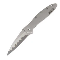 Kershaw Ken Onion Leek Folding Knife Plain Edge Composite Blade Stainless Steel Handle 1660CB