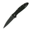 Kershaw Ken Onion Leek Folding Knife Plain Edge Black TiNi Blade Handle 1660CKT