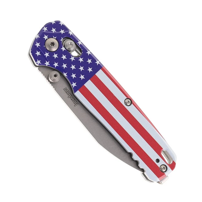 Kershaw Bel Air Folding Knife USA Aluminum Pattern Handle Stonewashed MagnaCut Reverse Tanto Blade 6105USA 3 Kershaw Bel Air Folding Knife USA Aluminum Pattern Handle Stonewashed MagnaCut Reverse Tanto Blade 6105USA - Image 3
