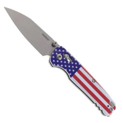 Kershaw Bel Air Folding Knife USA Aluminum Pattern Handle Stonewashed MagnaCut Reverse Tanto Blade 6105USA