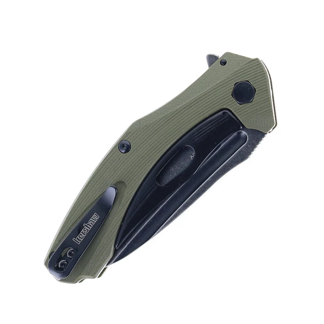 Kershaw Natrix Assisted Opening Green G10 Handle 8Cr13MoV Black Stonewash Blade Folding Knife KS7007OLBW 4 Kershaw Natrix Assisted Opening Green G10 Handle 8Cr13MoV Black Stonewash Blade Folding Knife KS7007OLBW - Image 4