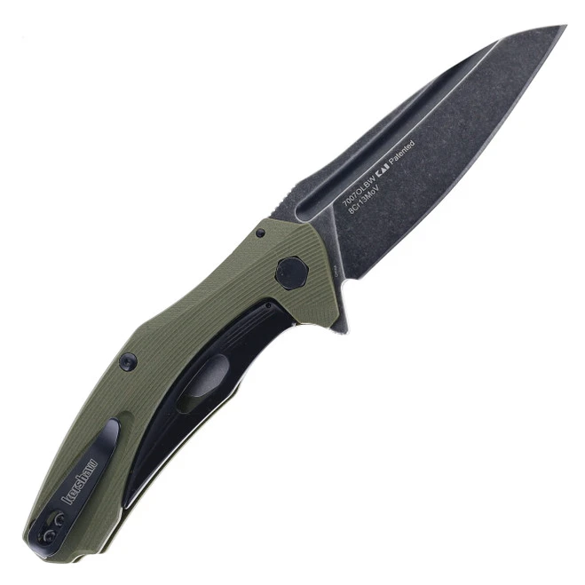 Kershaw Natrix Assisted Opening Green G10 Handle 8Cr13MoV Black Stonewash Blade Folding Knife KS7007OLBW 2 Kershaw Natrix Assisted Opening Green G10 Handle 8Cr13MoV Black Stonewash Blade Folding Knife KS7007OLBW - Image 2
