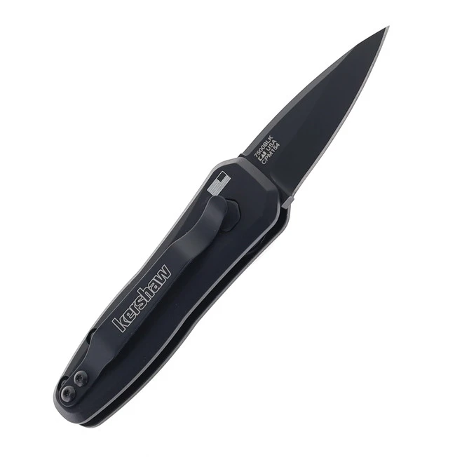 Kershaw Automatic Launch 4 Push Button Lock Knife Black Aluminm Handle Black Plain CPM 154 Blade 7500BLK 2 Kershaw Automatic Launch 4 Push Button Lock Knife Black Aluminm Handle Black Plain CPM 154 Blade 7500BLK - Image 2