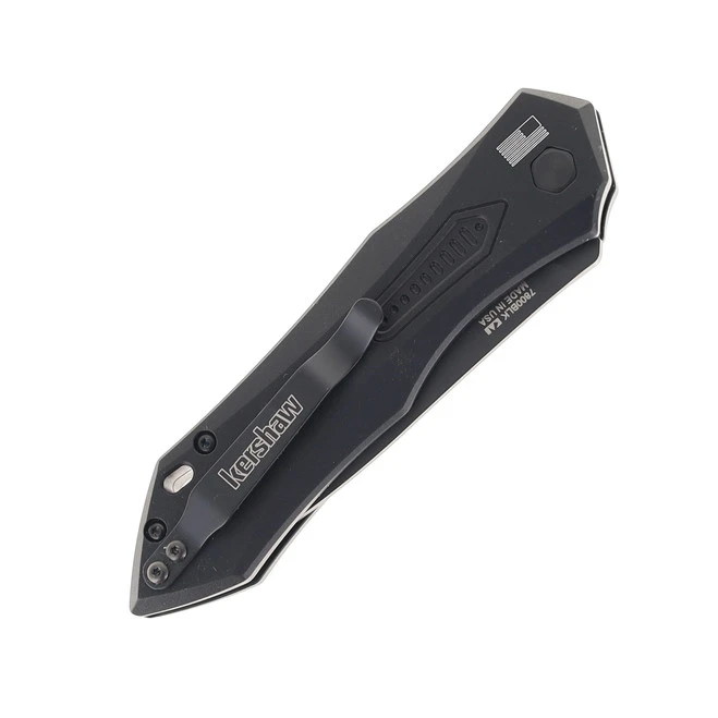 Kershaw Launch 6 Automatic Push Button Knife Black Aluminum Handle Plain Black CPM-154 Blade 7800BLK 4 Kershaw Launch 6 Automatic Push Button Knife Black Aluminum Handle Plain Black CPM-154 Blade 7800BLK - Image 4