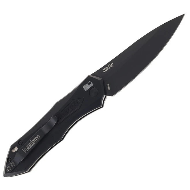Kershaw Launch 6 Automatic Push Button Knife Black Aluminum Handle Plain Black CPM-154 Blade 7800BLK 2 Kershaw Launch 6 Automatic Push Button Knife Black Aluminum Handle Plain Black CPM-154 Blade 7800BLK - Image 2