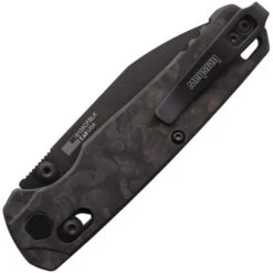 Kershaw Bel Air Folding Knife Carbon Fiber Handle Magnacut Plain Black Blade KS6105CFBLK