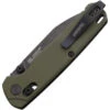 Kershaw Bel Air Folding Knife Green Aluminum Handle Magnacut Plain Edge Blackwash Finish 6105OLBW