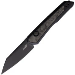 Kershaw Automatic Launch 20 Button Lock Carbon Fiber Handle DLC Coated CPM MagnaCut Blade Folding Knife KS7050BLK