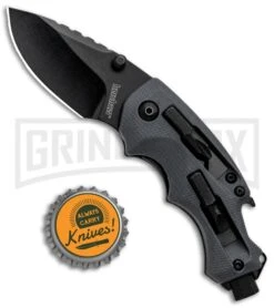 Kershaw Shuffle DIY Liner Lock Knife/Multi-Tool - Black -Grind worx Kersahw Shuffle DIY LL Multi Tool Black 8720 BHQ 52222 jr bottlecap large