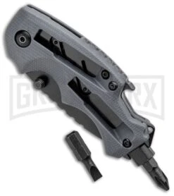 Kershaw Shuffle DIY Liner Lock Knife/Multi-Tool - Black -Grind worx Kersahw Shuffle DIY LL Multi Tool Black 8720 BHQ 52222 jr tool large