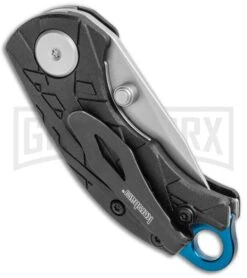 Kershaw Anso Aftereffect Liner Lock Knife Black FRN - Bead Blast 6 Kershaw Anso Aftereffect Liner Lock Knife Black FRN - Bead Blast -Grind worx Kershaw Anso Aftereffect LL Black FRN BB 1180 BHQ 106038 jr side large 1