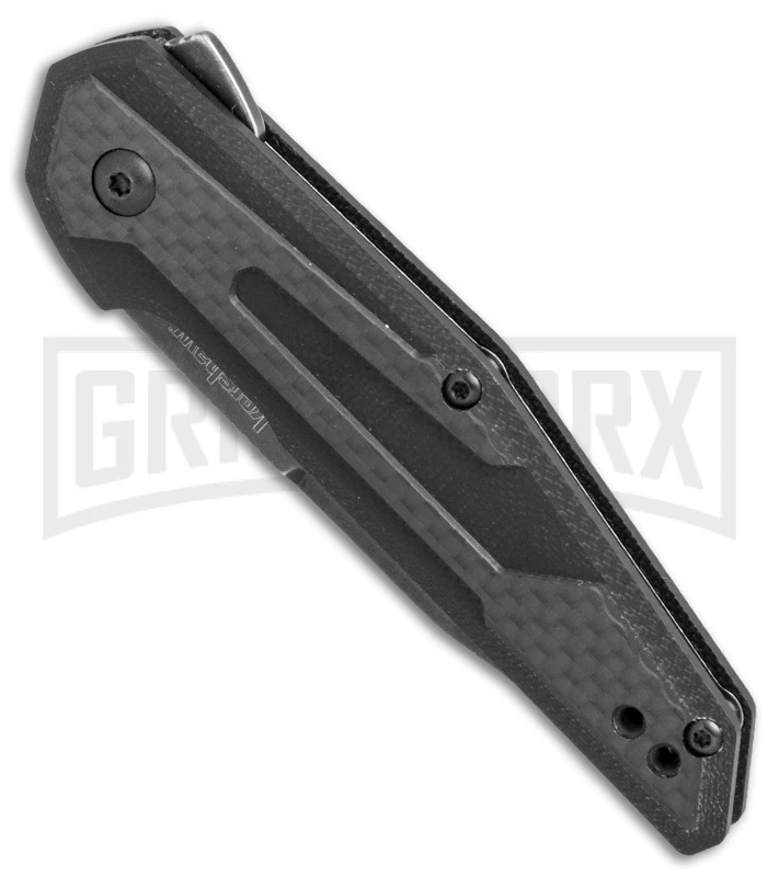 Kershaw Anso Fraxion Liner Lock Knife Carbon Fiber/G-10 BlackWash Clip Point 2 Kershaw Anso Fraxion Liner Lock Knife Carbon Fiber/G-10 BlackWash Clip Point - Image 2