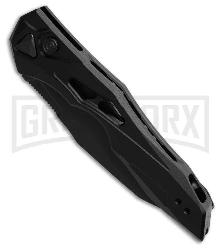 Kershaw Launch 13 Black Aluminum Automatic Knife - Black Plain 2 Kershaw Launch 13 Black Aluminum Automatic Knife - Black Plain - Image 2