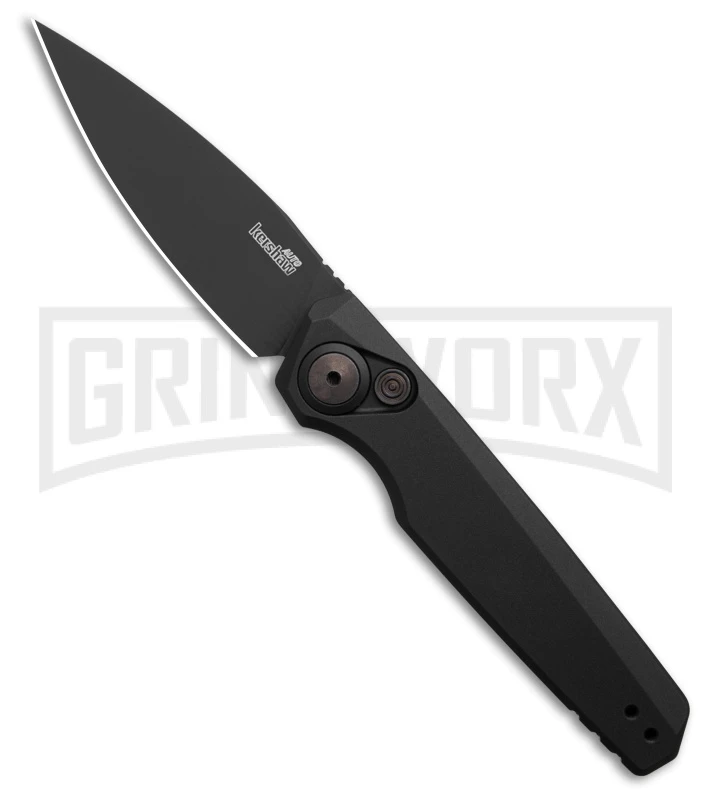 Kershaw Launch 18 Black Aluminum Automatic Knife - Black Plain 1 Kershaw Launch 18 Black Aluminum Automatic Knife - Black Plain