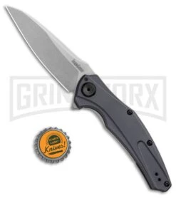 Kershaw Bareknuckle Sub Frame Lock Knife Gray Aluminum Stonewash 7 Kershaw Bareknuckle Sub Frame Lock Knife Gray Aluminum Stonewash -Grind worx Kershaw Bareknuckle Sub FL Gray Aluminum SW 7777 BHQ 80586 jr bottlecap 2 large