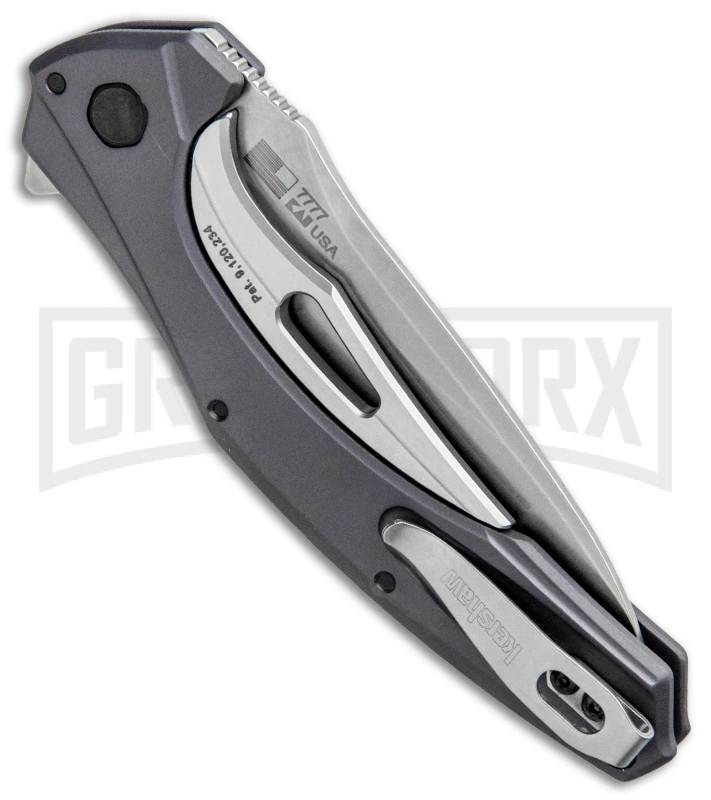 Kershaw Bareknuckle Sub Frame Lock Knife Gray Aluminum Stonewash 3 Kershaw Bareknuckle Sub Frame Lock Knife Gray Aluminum Stonewash - Image 3