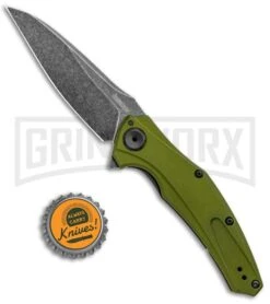 Kershaw Bareknuckle Sub-Frame Lock 3.5" Knife OD Green BlackWash 8 Kershaw Bareknuckle Sub-Frame Lock 3.5" Knife OD Green BlackWash -Grind worx Kershaw Bareknuckle Sub FL OD Green BlackWash 7777OLBW BHQ 99040 jr bottlecap large