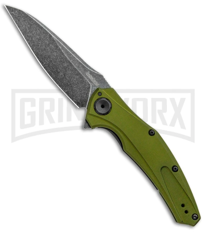 Kershaw Bareknuckle Sub-Frame Lock 3.5" Knife OD Green BlackWash 1 Kershaw Bareknuckle Sub-Frame Lock 3.5" Knife OD Green BlackWash