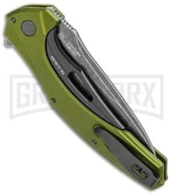 Kershaw Bareknuckle Sub-Frame Lock 3.5" Knife OD Green BlackWash 7 Kershaw Bareknuckle Sub-Frame Lock 3.5" Knife OD Green BlackWash -Grind worx Kershaw Bareknuckle Sub FL OD Green BlackWash 7777OLBW BHQ 99040 jr side large